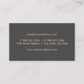 Jet Airplane Business Card Visitenkarte (Rückseite)