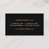 Jet Airplane Business Card Visitenkarte (Rückseite)