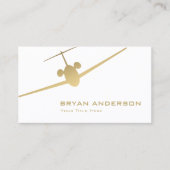 Jet Airplane Business Card Visitenkarte (Vorderseite)