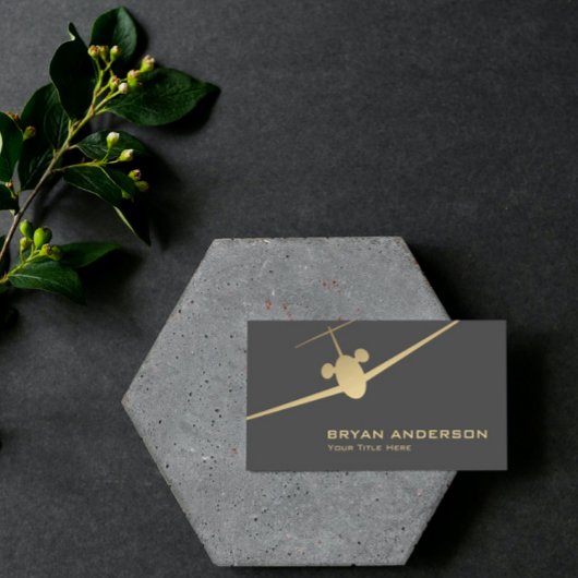 Jet Airplane Business Card Visitenkarte