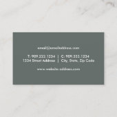 Jet Airplane Business Card Visitenkarte (Rückseite)