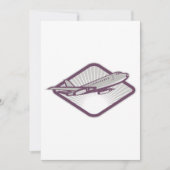 Jet Airplane Einladung (Vorderseite)