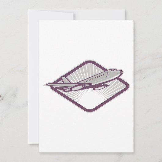 Jet Airplane Einladung (Vorderseite)