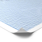 Jet Airplane in den Wolken Poster (Ecke)