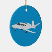 Jet Airplane Keramik Ornament (Rechts)