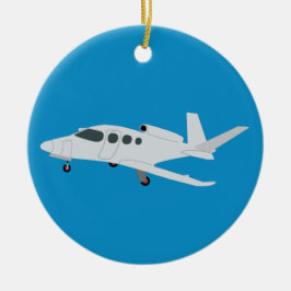 Jet Airplane Keramik Ornament