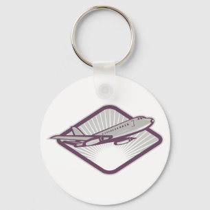 Jet Airplane Schlüsselanhänger