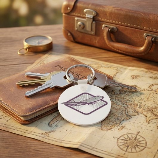 Jet Airplane Schlüsselanhänger