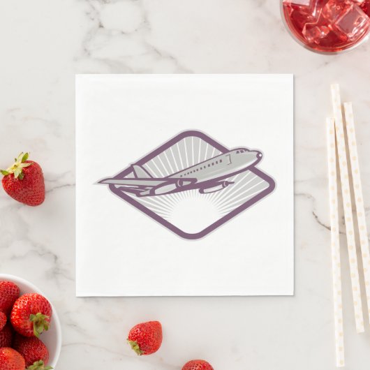 Jet Airplane Serviette (Beispiel)