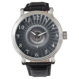 Jet Airplane Turbine Motor Personalisiert Watch Armbanduhr