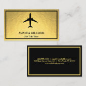 Jet Airplane Visitenkarte (Vorne/Hinten)