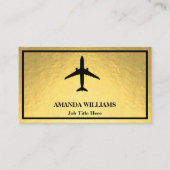 Jet Airplane Visitenkarte (Vorderseite)