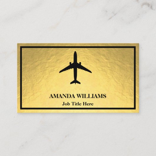 Jet Airplane Visitenkarte (Vorderseite)