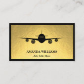 Jet Airplane Visitenkarte (Vorderseite)