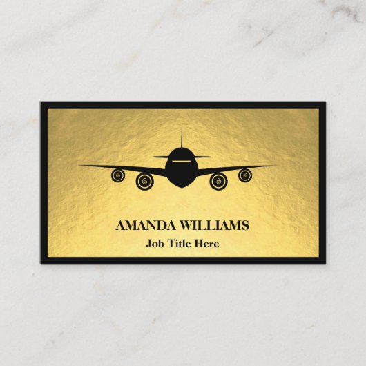 Jet Airplane Visitenkarte (Vorderseite)