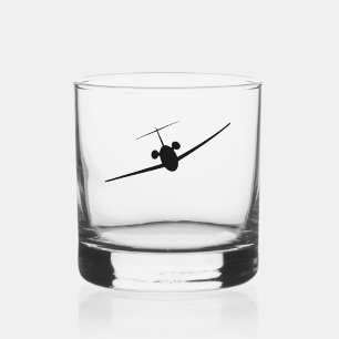 Jet Airplane Whiskyglas