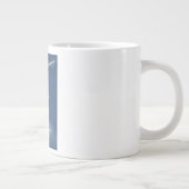 Jet Away Reiseplakat. Jumbo-Tasse (Rechts)