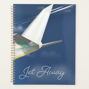 Jet Away Reiseplakat. Planer