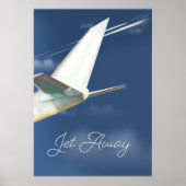 Jet Away Reiseplakat. Poster (Vorne)