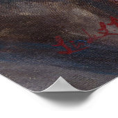 Jet : Band-Hengst des Sandwaschbeckens Poster (Ecke)