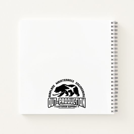 Jet & Bear-Notebook Notizblock (Rückseite)