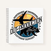 Jet & Bear-Notebook Notizblock (Vorderseite)