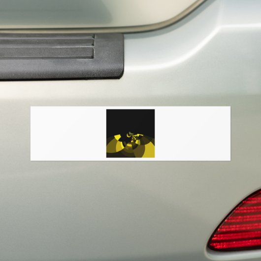 Jet Black and Gold Vector Art Print Graphic Design Autoaufkleber (Auf Auto)