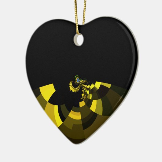 Jet Black and Gold Vector Art Print Graphic Design Keramikornament (Links)