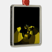 Jet Black and Gold Vector Art Print Graphic Design Ornament Aus Metall (Rechts)