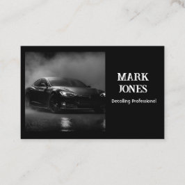 Jet Black Business Cards Visitenkarte