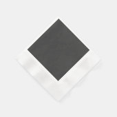 Jet Black Coinntail Papier Napkin Serviette (Ecke)