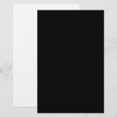 Jet Black Design - Mit Text, Foto, Bild anpassen Briefpapier (Vorne/Hinten)