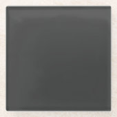 Jet Black Glass Untersetzer (Vorderseite)