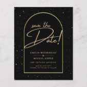 JET BLACK GOLD Starry Night Wedding RETT DATE Flyer (Vorne)