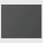 Jet Black Matte Wrapping Paper Geschenkpapier (Flach)