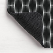 Jet Black Metallic Ribbons Mousepad (Ecke)