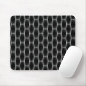 Jet Black Metallic Ribbons Mousepad (Mit Mouse)