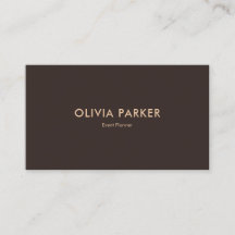 Jet Black Modern Minimalistisch Business Card