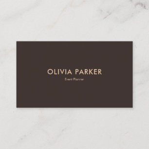 Jet Black Modern Minimalistisch Business Card Visitenkarte