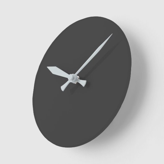 Jet Black Round Clock Runde Wanduhr (Winkel)