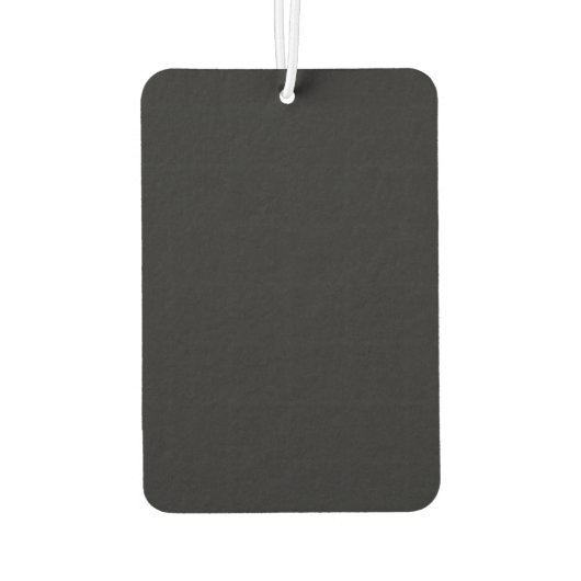 Jet Black Solid Color Autolufterfrischer (Rückseite)