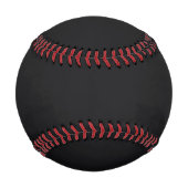 Jet Black Solid Color Baseball (Rückseite)
