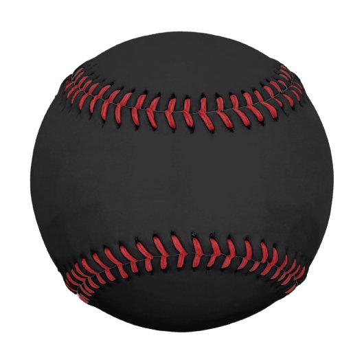 Jet Black Solid Color Baseball (Vorderseite)