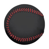Jet Black Solid Color Baseball (Vorderseite Links)