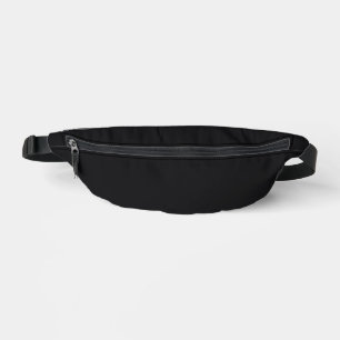 Jet Black Solid Color Bauchtasche