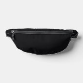 Jet Black Solid Color Bauchtasche (Ablage )