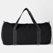 Jet Black Solid Color Duffle Bag (Vorderseite)