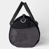 Jet Black Solid Color Duffle Bag (Rechts)
