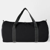 Jet Black Solid Color Duffle Bag (Rückseite)