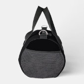Jet Black Solid Color Duffle Bag (Rechts)